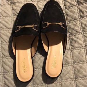 Paprika Suede Loafer Slides